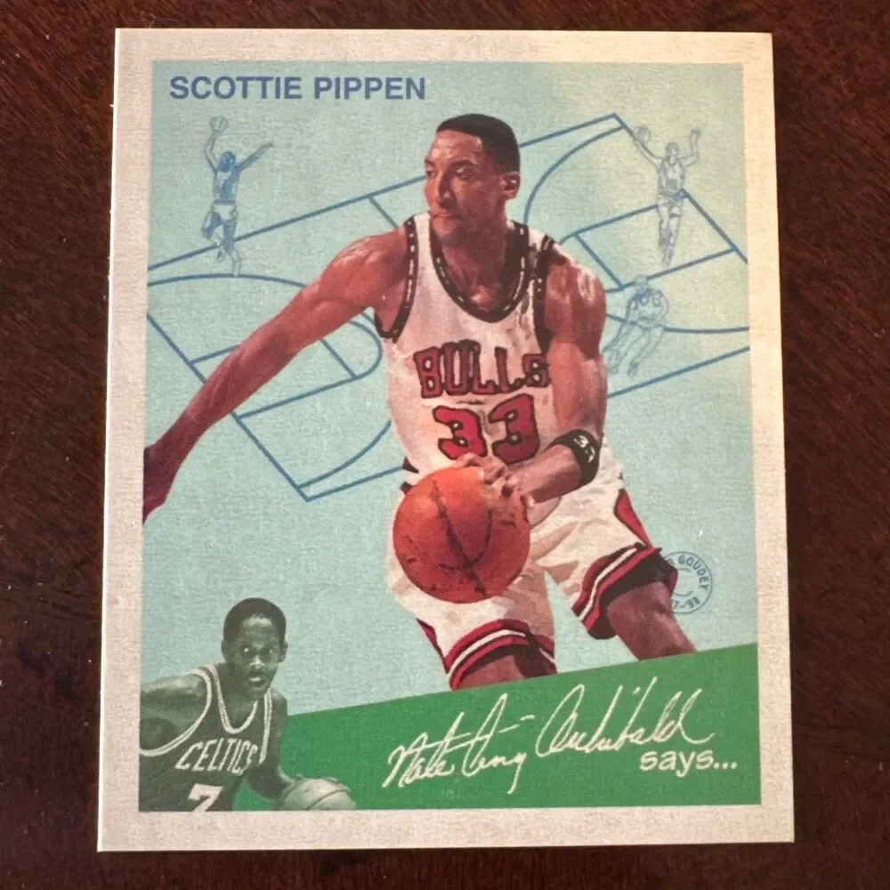 NBA Fleer Goudey Greats Scottie Pippen Chicago Bulls card #10 of 15GG